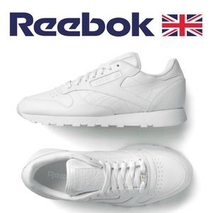 All white Reebok classics